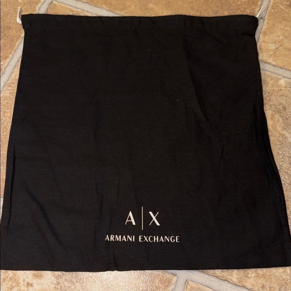 Armani Exchange Black Logo Dust Bag